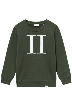 Les Deux Kids Encore Bouclé Sweatshirt Kids 555215-Forest Green/Ivory