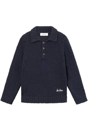 Les Deux Kids Errol Cotton Rugby Knit Kids 460460-Dark Navy