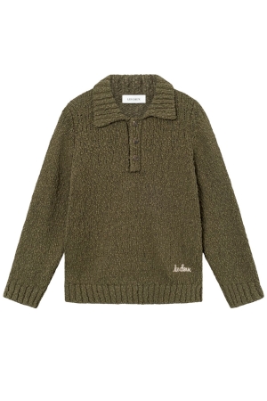 Les Deux Kids Errol Cotton Rugby Knit Kids 522522-Olive Night