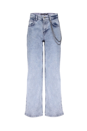 Frankie & Liberty Attitude Wide Leg Oversized Denim Snow Wash Denim