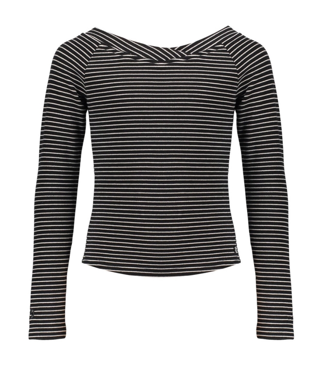 Frankie & Liberty truien & vesten Stripes Off White Black FL24721