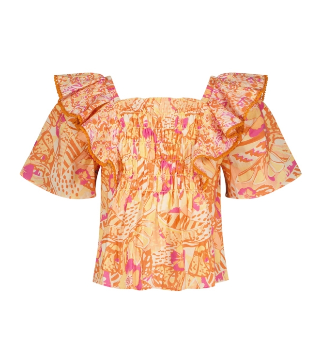 Vingino shirts 471 Sunset coral SS24KGN36006