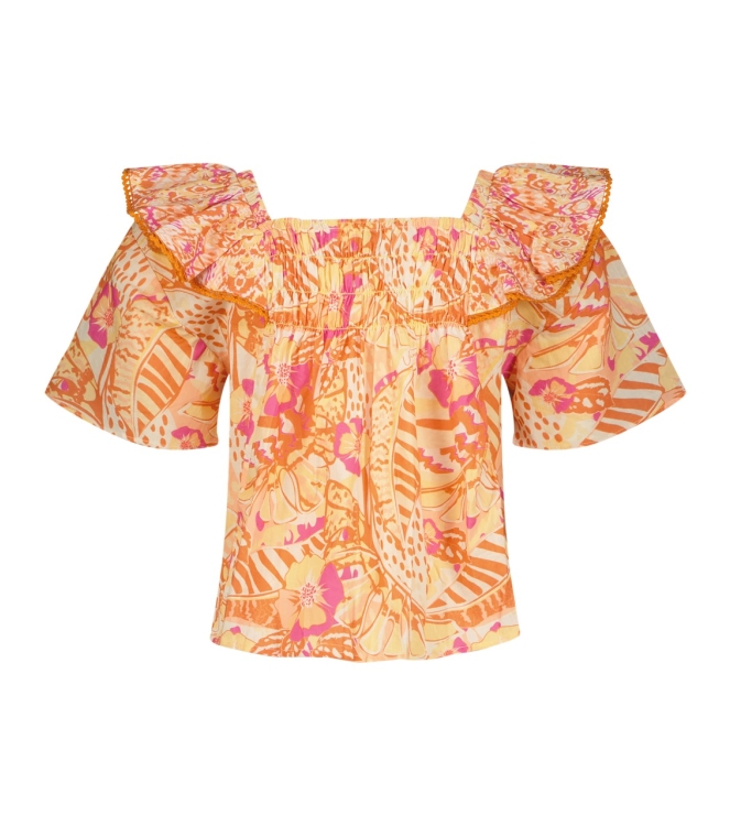 Vingino shirts 471 Sunset coral SS24KGN36006