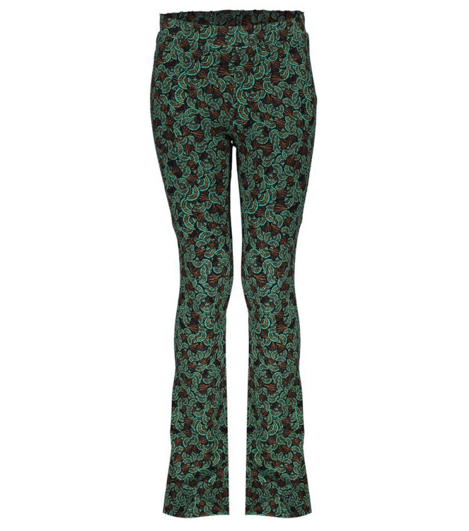 Geisha leggings 515 - emerald/camel 31556K-60