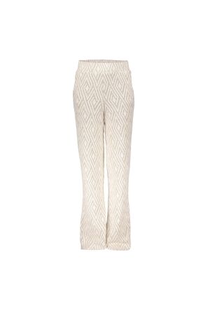 Geisha Broek jacquard Sand/Off-White