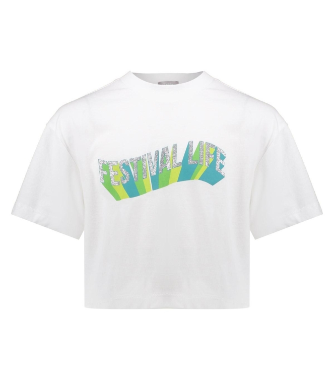 Geisha shirts Off-White/Aqua/Lime 52149K-24