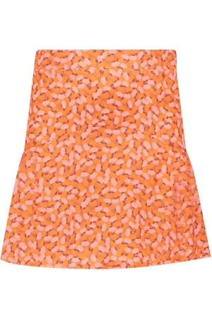 Geisha Rok orange/pink flower 000235 - terra/coral combi