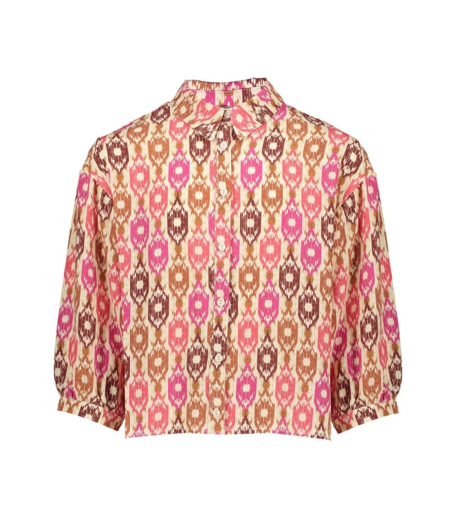 Geisha blouses 720 - sand/brown/fuchsia 43270K-20