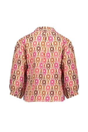 Geisha blouses 720 - sand/brown/fuchsia 43270K-20