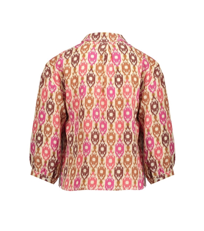 Geisha blouses 720 - sand/brown/fuchsia 43270K-20