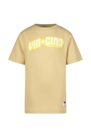 Vingino Basic-logo T-shirt 010 Cream Sand