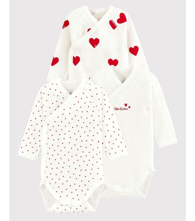 Petit Bateau boxpakjes & rompers 00 Blanc/Rouge A00AZ