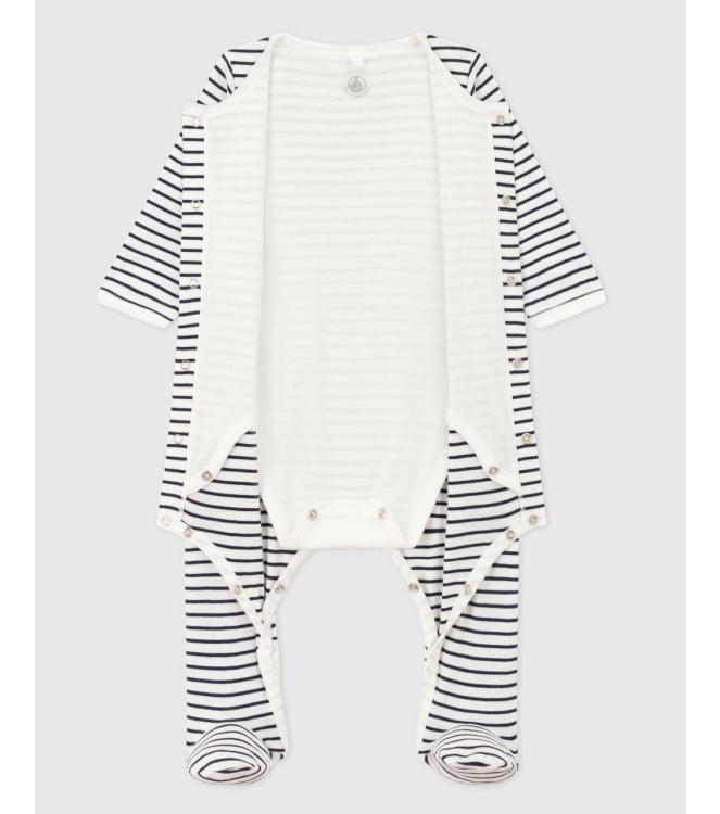 Petit Bateau boxpakjes & rompers 01 Wit/Blauw A09IO