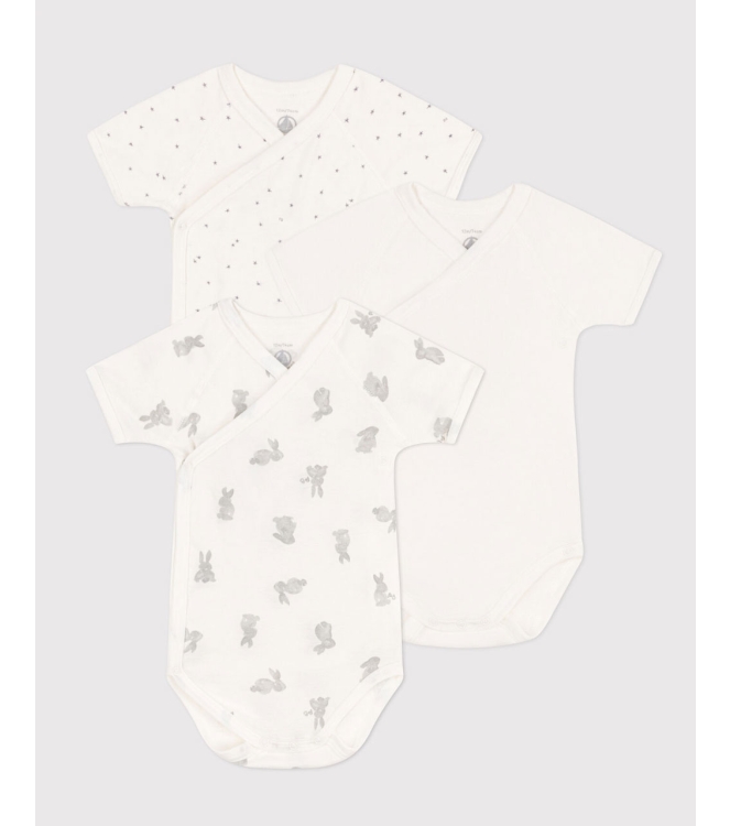 Petit Bateau boxpakjes & rompers 00 Wit/Grijs A09US