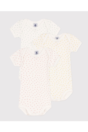 Petit Bateau 3-pack Bodies us MC 00 Multi