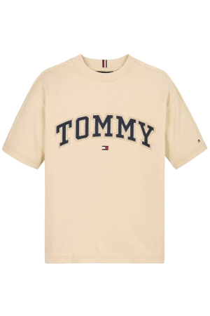 Tommy Hilfiger Varsity Embroidery Tee SS AEX Country Ivory