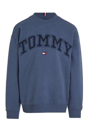 Tommy Hilfiger Varsity Embroidery Sweatshirt DBZ Aegean Sea