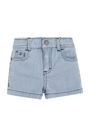 Tommy Hilfiger Baby Striped Denim Shorts 1AA Denimstripe