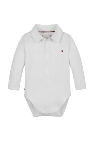 Tommy Hilfiger Rib Body LS YBR White