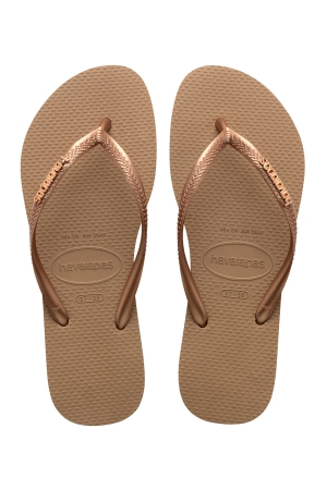 Havaianas Slim Logo Metallic 3581 Rose Gold