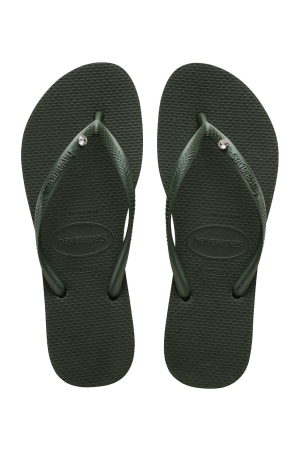 Havaianas Slim Crystal Sw II 0458 Olive Green