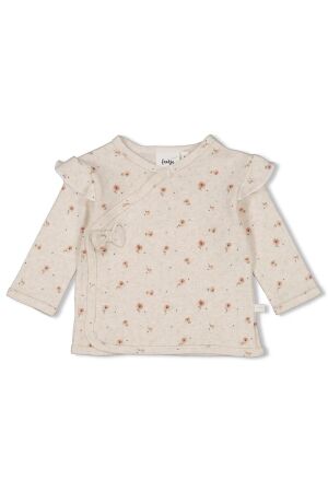 Feetje Overslagshirt - Sweet Poppy Offwhite melange