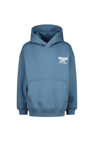 Vingino Basic-hoody Boxy Hoodie 1520 Lake blue