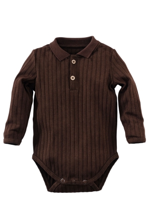 Z8-Newborn Basten Romper Double espresso