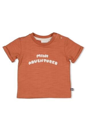 Feetje T-shirt - Mini Adventurer Brique