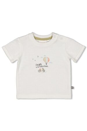 Feetje T-shirt - Mini Adventurer Offwhite