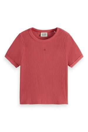 Scotch & Soda Kids T-shirt Babyrib 610 Medium Red