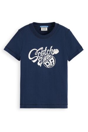 Scotch & Soda Kids T-shirt korte mouw 401 Navy