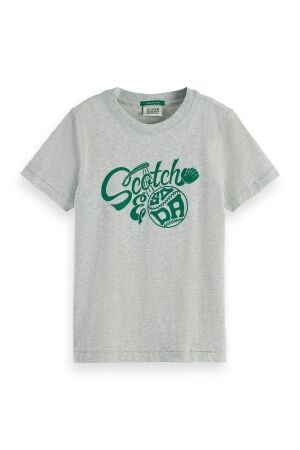 Scotch & Soda Kids T-shirt korte mouw 030 Medium Grey