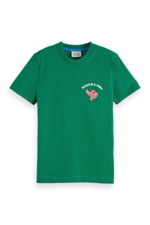 Scotch & Soda Kids T-shirt korte mouw 301 Dark Green