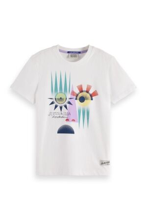 Scotch & Soda Kids T-shirt korte mouw 101 White/Pastel