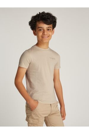 Tommy Hilfiger U Mini Corp Logo Tee Classic Beige