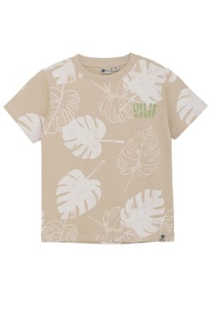 Daily7 T-shirt print 2227 Latte Sand