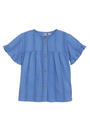 Daily7 Ruffle Blouse 7121 Dusty Royal Blue